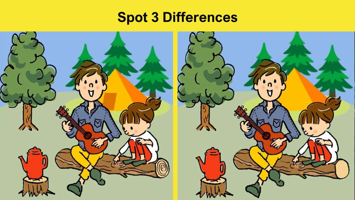 Spot the 3 Differences: A Camping Adventure That Sharpens Your Mind