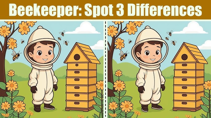 Beekeeper: Spot 3 Differences – A Fun Puzzle with Sweet Benefits for Your Brain