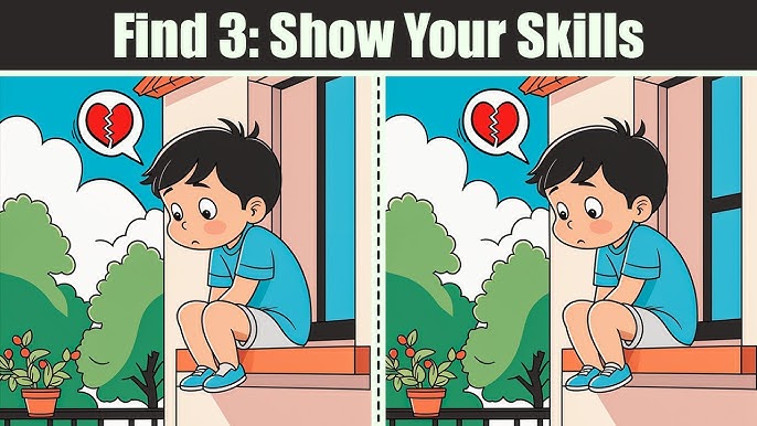 Title: Find the 3 Differences: A Fun Brain-Boosting Challenge to Test Your Observation Skills