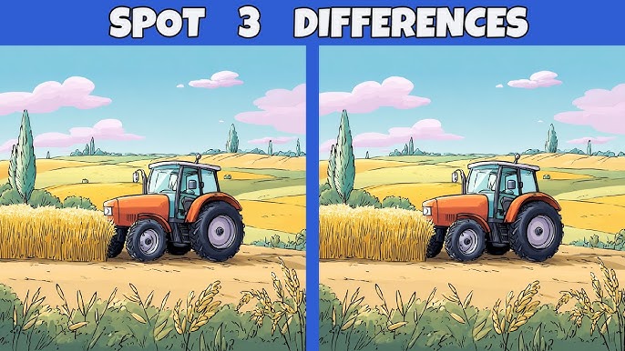 Spot the Difference: A Fun Farm Puzzle to Boost Your Brainpower