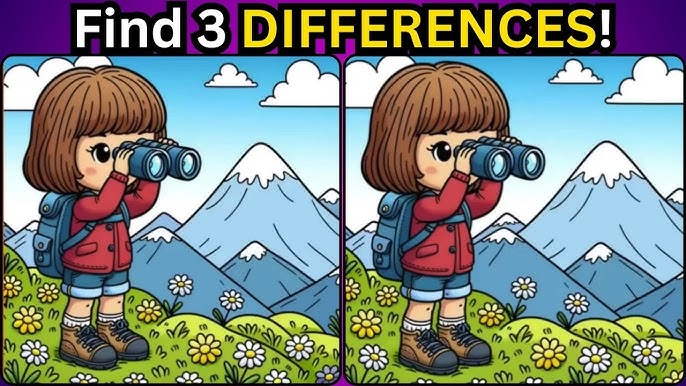 Spot the 3 Differences! | Mountain Explorer Puzzle Challenge
