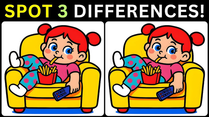 Spot the 3 Differences: A Fun Puzzle for Bright Minds