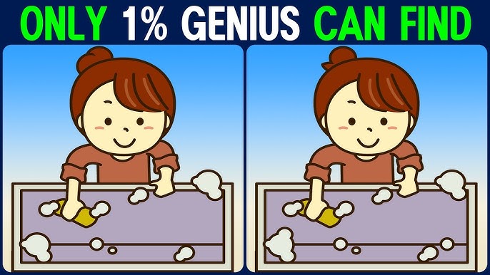 Only 1% Genius Can Find the 3 Differences in This Cleaning Puzzle – Can You?