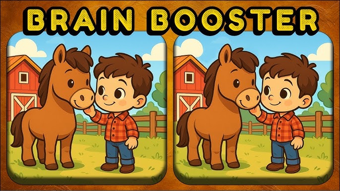 Brain Booster: Can You Spot the Differences Between the Boy and the Horse?
