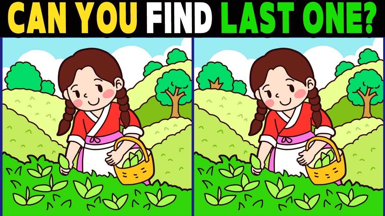 Can You Find the Last Difference in This Girl-and-Basket Puzzle? A Fun Challenge for Sharp Eyes