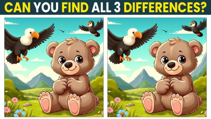 Can You Find All 3 Differences? A Visual Puzzle That’s Both Adorable and Brain-Boosting