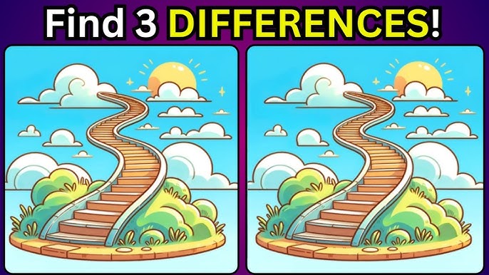 Climb to Clarity: The Mental Magic of “Find the Differences” Puzzles