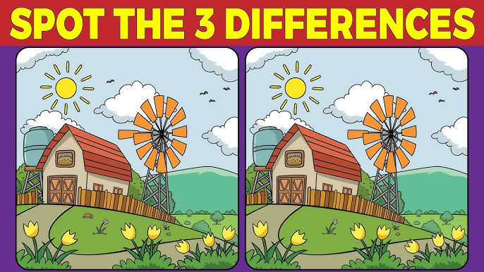 Spot the 3 Differences: A Fun Challenge for Sharp Eyes and Quick Minds