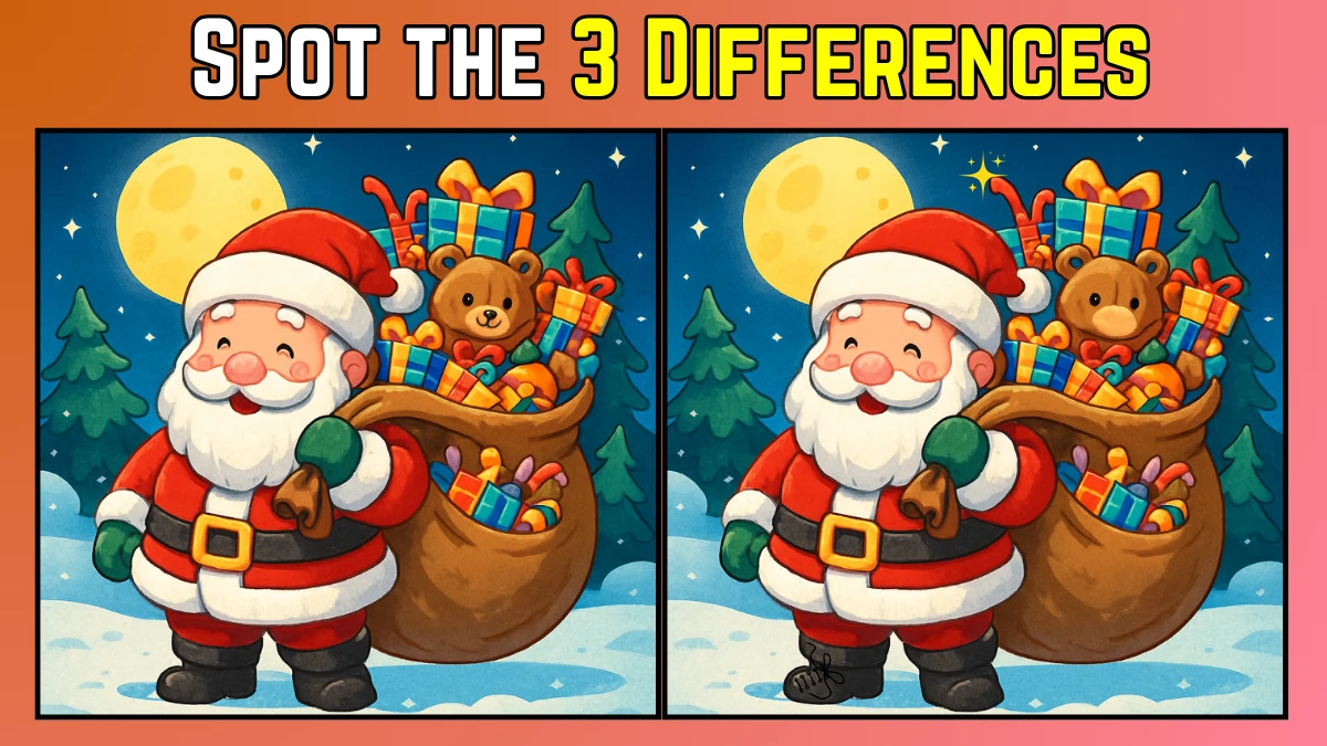 Spot the Difference with Santa Claus: A Fun Holiday Brain Teaser with Hidden Benefits